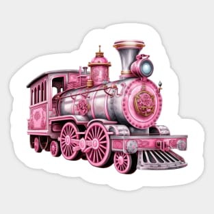 Pink Train Sticker